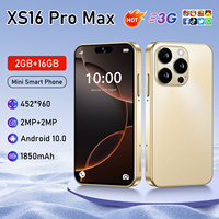 Mini Teléfono Inteligente XS16 de 4 Pulgadas, Android 10 Original, Pantalla HD, 16 GB de ROM, 2 GB de RAM, Doble SIM, Francés, Alemán, D
