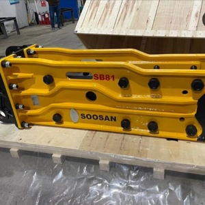 SOOSAN SB 81 Brise-roche hydraulique de type supérieur pour excavatrices de 18 à 26 tonnes, moteur, diamètre de la pointe de 140 mm (ciseaux, cône, coin, lame, pointe plate), garantie 1 an - Product Image 1