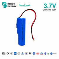 Baterai Custom 3.7V 2000mAh 18650 1S1P dengan Konektor PCM UN38.3 untuk Water Flosser Oral Irrigator Isi Ulang OEM Grosir