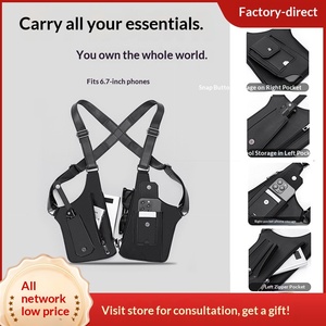 <span class=keywords><strong>Borsa</strong></span> a <span class=keywords><strong>tracolla</strong></span> in pelle PU vintage da uomo, marsupio tattico sottobraccio, <span class=keywords><strong>borsa</strong></span> a petto per telefono da esterno, modello gilet, di gran moda - Product Image 6