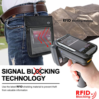 Personnalisé Voyage EMF RFID Blocage Du Signal Blindage Espèces Carte De Crédit Passeport Titulaire Cou Pochette Portefeuille Faraday Sac En Gros
