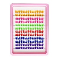 Nouvelle Série en Gros de Faux Cils Réutilisables à 10 Rangées, Longueurs Mixtes, Bande en Coton Noir Auto-Adhésive, Faits à la Main, Logo Personnalisé, Naturels