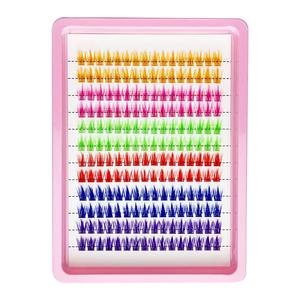 Nouvelle Série en Gros de Faux Cils Réutilisables à 10 Rangées, Longueurs Mixtes, Bande en <span class=keywords><strong>Coton</strong></span> Noir Auto-Adhésive, Faits à la Main, Logo Personnalisé, Naturels - Product Image 3