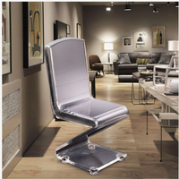 Meubles de chaise en plexiglas transparent acrylique, présentoir résistant et anti-salissures