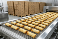 Rollitos de Verduras Prefritos con Baja Absorción de Aceite, Congelados IQF, Crujientes, Mini Rollitos de Verduras para Catering y Venta al por Mayor