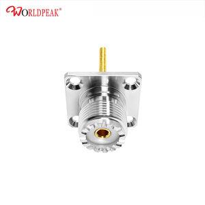 Fornitore di fabbrica UHF SO239 femmina Jack a 4 fori pannello montato così 239 <span class=keywords><strong>M</strong></span> Jack con bullone M3 25*25mm RF connettori coassiali coassiali - Product Image 6