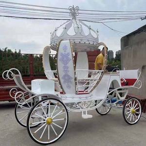 Blanc Électrique Cendrillon Calèche/Wagon De Cheval/Charrettes À Cheval avec une Belle Lumière - Product Image 5