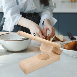 Vaisselle de cuisine chinoise gâteau de riz et boulette fabricant de peau Sushi et Tofu fabricant en bois kaki plaque de pressage fournitures d'outils rotatifs - Product Image 4