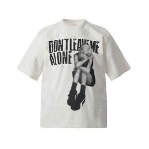 T-shirt oversize Y2K Anime avec imprimé graphique 'Don't Leave Me Alone', style vintage décontracté, manches courtes, unisexe, streetwear, logo personnalisé - Product Image 2