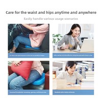 Coussin de siège en caoutchouc alvéolé pour voiture, amovible et lavable, personnalisable pour usage au bureau, ventilé, rafraîchissant, multifonctionnel