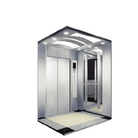 Ascensore per passeggeri dal Design moderno 450-1600kg di trazione senza cambio AC vvf controllo ISO certificato PVC pavimento sollevatore commerciale