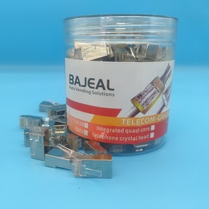 หัวต่ออีเธอร์เน็ต BAJEAL RJ45 Cat6 แบบมีฉนวนป้องกัน ชุบทองแดง 8 ขา บรรจุในกระป๋อง - Product Image 3