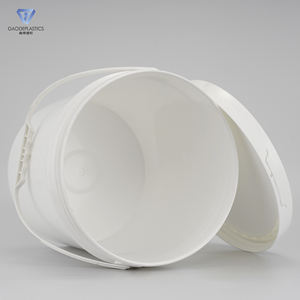 מיכל פלסטיק עגול 18l עם ידית ומכסה דלי חומר pp עבור ציפויים בנייה ודבק - Product Image 4