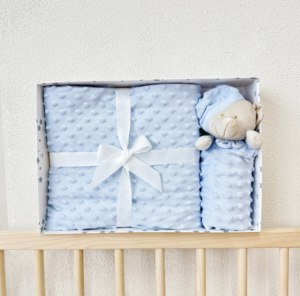 Vente en gros 2024 nouveauté ensemble de literie pour bébé Micro <span class=keywords><strong>Minky</strong></span> polaire à pois couverture pour bébé pour nouveau-nés - Product Image 6