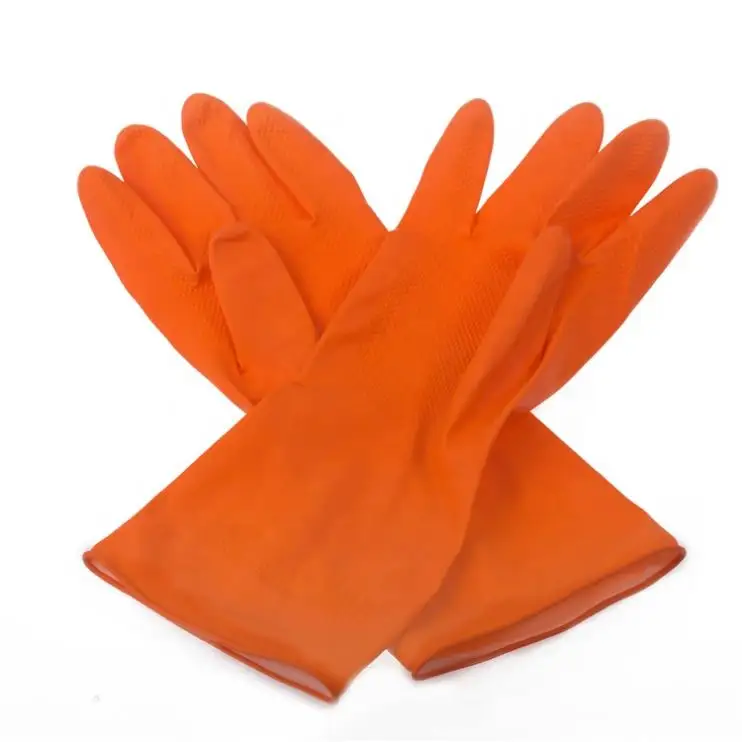 Kunststoff-Arbeits handschuhe Gummi handschuhe Lange Manschette Latex Für die Haushalts reinigung Handwäsche