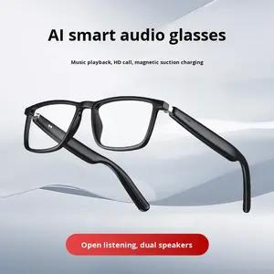 نظارات ذكية بتقنية الذكاء الاصطناعي لتشغيل الموسيقى والترجمة الفورية، مقاومة للماء مع تحكم بالإيماءات وسماعة رأس قابلة للارتداء - Product Image 3