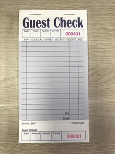 Enregistrement des plats du restaurant et carnet de commandes des clients, papier offset, reliure à pointes - Product Image 2