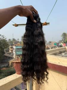 Extensiones de Cabello Humano Natural Virgen de Alta Calidad con Textura Ondulada, Diseño Moderno, de un Solo Donante del Sur de la India, a Granel - Product Image 3
