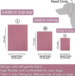 यूएसमाइलपेट फैक्ट्री डायरेक्ट डॉग एंटी-नॉइज़ वॉशेबल स्नूड नेक और ईयर मफ चिंतित कुत्तों के लिए आरामदायक - Product Image 3