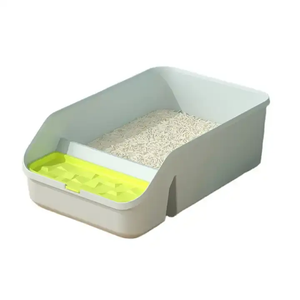 Inodoro para gatos personalizado de alta calidad, caja de arena semicerrada para gatos, caja de arena duradera para gatitos, función antisalpicaduras, mascota automática - Product Image 4