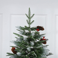 Haute qualité artificielle 6 FT 180 CM belle conception usine directement en gros peinture luxe PE PVC arbre de noël pour la décoration