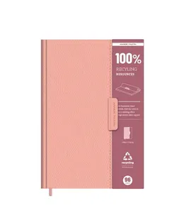 2 sheets 120g ivory paper+96 sheets 70g lvory paper 1C/1C Fly page 4C/0C printing Case binding recycle journal notebook