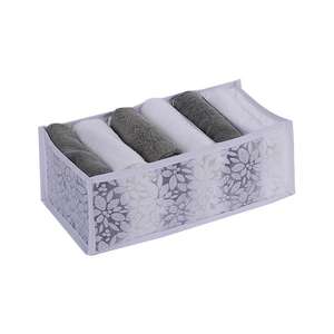 Boîte de rangement en maille d'usine, boîte de rangement non tissée pour sous-vêtements, organisateur de chaussettes pliable, rangement en tissu - Product Image 3