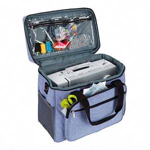 Échantillon gratuit Sac de rangement pour accessoires de machine à coudre imperméable personnalisé Sac de transport pour machine à coudre avec rembourrage amovible - Product Image 6