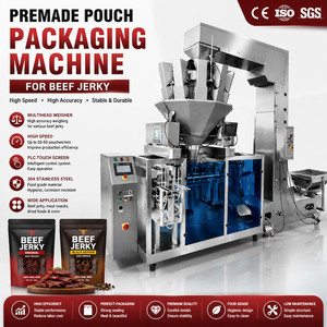 Automatic Zipper Bag Packing Machine for Beef Jerky Dried Fruit Multihead Weighing Premade Pouch Doypack Filling <b>Sealing</b> - Product Image 1
