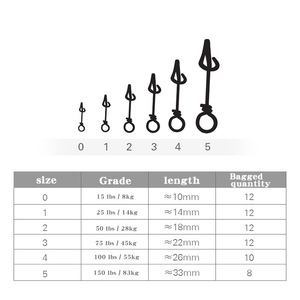 Mustad ULTRAPOINT FASTACH CLIP 0 #-5 # ULTRAPOINT FTC Conector <span class=keywords><strong>de</strong></span> señuelo <span class=keywords><strong>de</strong></span> conexión rápida para Puerto <span class=keywords><strong>de</strong></span> conexión <span class=keywords><strong>de</strong></span> pesca - Product Image 4