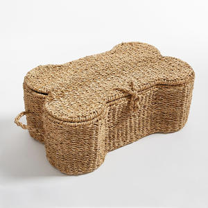 Cesta de Almacenamiento <span class=keywords><strong>para</strong></span> Mascotas Tejida a Mano con Tapa, Organizador de <span class=keywords><strong>Juguetes</strong></span> <span class=keywords><strong>para</strong></span> Perros con Forma de Hueso, Cestas <span class=keywords><strong>para</strong></span> <span class=keywords><strong>Organizar</strong></span> y Camas <span class=keywords><strong>para</strong></span> Mascotas - Product Image 5