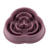 Vente en gros de bol d'alimentation pour chien en plastique écologique forme de fleur mangeoire lente base antidérapante boîte d'application d'eau alimentaire par sublimation