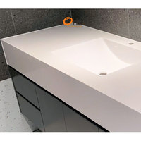 Superficie Sólida Acrílica Blanca Pura MA1101, Superficie Sólida Acrílica Koris, Material para Mostrador de Recepción, Encimera de Cocina, para el Hogar