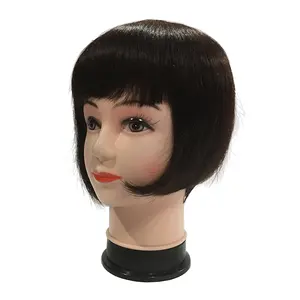 رأس عارضة أزياء من جل السيليكا بتأثير واقعي، حامل عرض شعر مستعار بشري صناعي، رأس دمية، حامل شعر مستعار نسائي، حامل شعر مستعار صناعي - Product Image 1