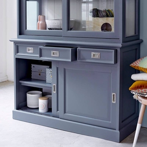 ตู้ไซด์บอร์ดห้องรับประทานอาหารสไตล์โมเดิร์นสุดหรู แบบประกอบเองได้ พร้อมตู้เก็บของ ปรับแต่งสีได้ ทนทาน ผลิตจากวัสดุ PB/MDF สำหรับบ้านและห้องนั่งเล่น - Product Image 3