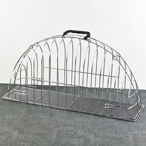 Cage de lavage fixe en acier inoxydable pour chatons et chiots, anti-griffures et anti-morsures, pour le bain et le séchage - Product Image 1