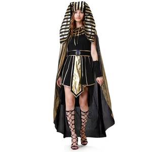 Disfraz de Halloween de Faraón Egipcio Cleopatra, Traje de Rey y Reina Romano Griego Antiguo para Hombres y Mujeres, Actuación Escénica - Product Image 3