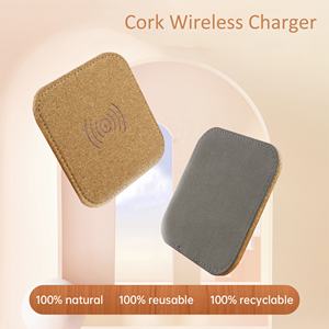 Best Verkopende Eco-Vriendelijke Kurk Materiaal <span class=keywords><strong>Promo</strong></span> Draadloze Oplader Producten Nieuwe Elektronische Tech Gadgets - Product Image 5