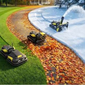 Robot de tonte et de déneigement à chargement automatique, navigation multi-zones, système de navigation GPS RTK, entrepôt américain - Product Image 1