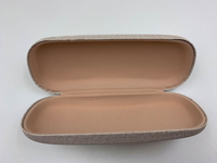 Grande boîte à lunettes personnalisée avec logo imprimé, étui classique en métal pour hommes et femmes, présentoir optique pour lunettes