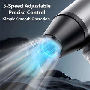 Mini Soffiatore d'Aria Cordless Intelligente ad Alta Potenza con Bocchette Lunghe/Corte/Piatte per Asciugatura Auto, Pulizia Neve e Foglie - Product Image 6