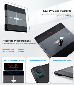 Độ Chính Xác Cao Kỹ Thuật Số 180Kg Màn Hình LED Phòng Tắm Quy Mô Thông Minh BMI Cơ Thể Chất Béo Quy Mô Cho Sử Dụng Nhà Trọng Lượng Đo Chức Năng Quy Mô - Product Image 2