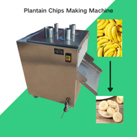 Commerciële roestvrijstalen plantainsnijmachine, bananenchips-snijder, aardappel-, groente- en fruitsnijder voor voedselproductielijn
