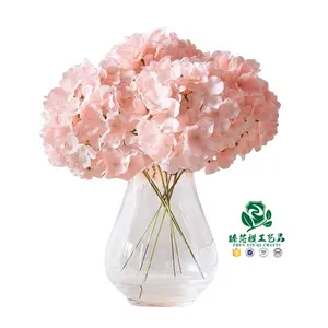 Zhen xin qi el sanatları düğün çiçek düzenleme yapay ipek tek ortanca çiçekler ev vazo dekorasyon