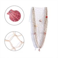 Filet de poisson nature Décoration murale avec coquillages Tentures sur le thème de l'océan Décoration de fête pour fête pirate, mariage, décoration photographique