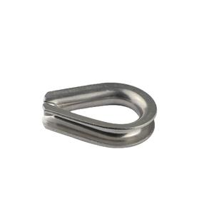 ห่วงร้อยเชือกแบบยุโรป สแตนเลส 304/316 ปลอกป้องกันรูปหัวใจ สำหรับเชือกลวดแบบห่วงร้อยเชือกสำหรับแกะ/ม้า - Product Image 3