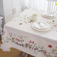 Nappe lavable intérieure et extérieure durable en tissu à ressort résistant aux éclaboussures pour tables rectangulaires, couvertures de table de pique-nique/patio