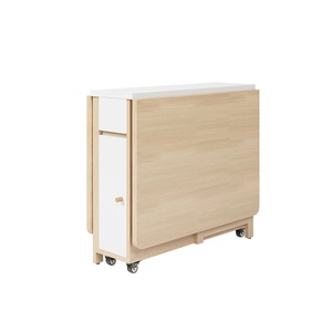 Set Tavolo <span class=keywords><strong>da</strong></span> Pranzo Pieghevole in Legno con Sedie, Design Moderno, Estensibile, Arredamento per <span class=keywords><strong>Cucina</strong></span>, Tavolo per Piccoli Appartamenti - Product Image 6