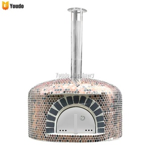 하이 퀄리티 상업 야외 나무 화제 벽돌 피자 오븐 좋은 가격 휴대용 베이킹 장비 - Product Image 1