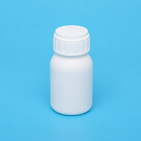 Bouteille en plastique HDPE PP de 50 ml, 100 ml, 200 ml avec bouchon à vis pour réactifs pharmaceutiques, produits vétérinaires, échantillons cosmétiques, usine OEM